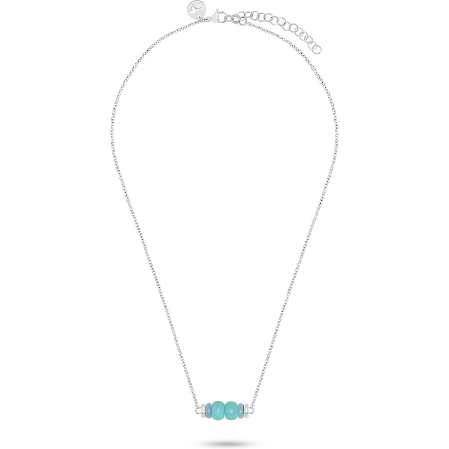 Tamaris Kette Edelstahl, Farbstein silber Damen