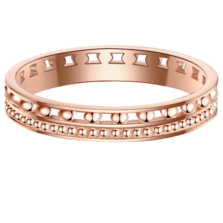 Lulu & Jane Ring aus Messing in Roségold 54 Damen