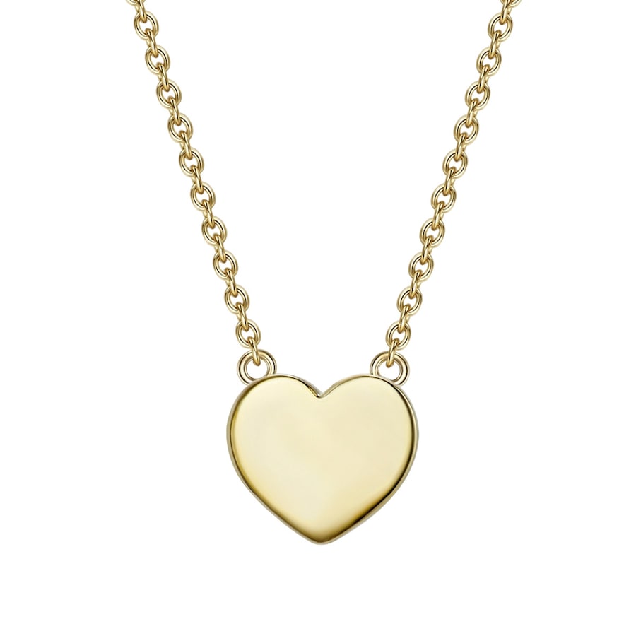 Glanzstücke München Halskette Herz Sterling Silber in Roségold 40,0 cm Basiskette + 5,0 Verlängerung Damen