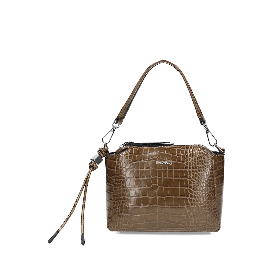 Picard Schultertasche Wild Art grau Hellbraun Damen