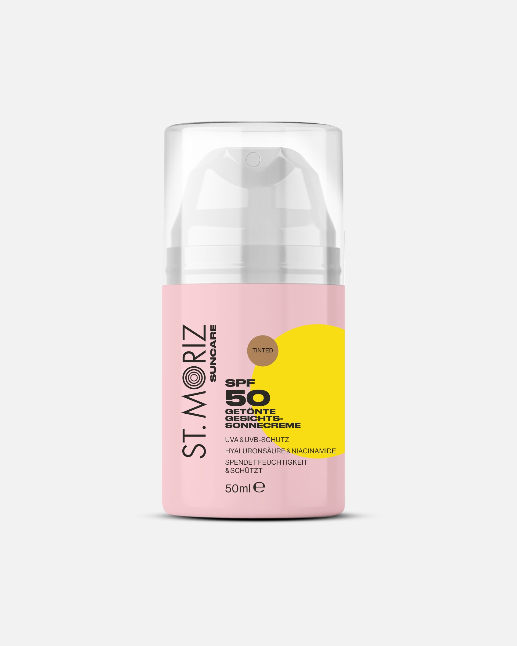 Sonnencreme für Unisex St. Moriz Suncare -Getönte Gesichts-Sonnencreme SPF 50 50ml