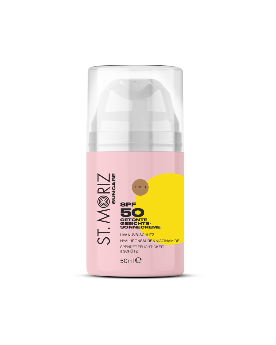 St. Moriz Suncare -Getönte Gesichts-Sonnencreme SPF 50 ml