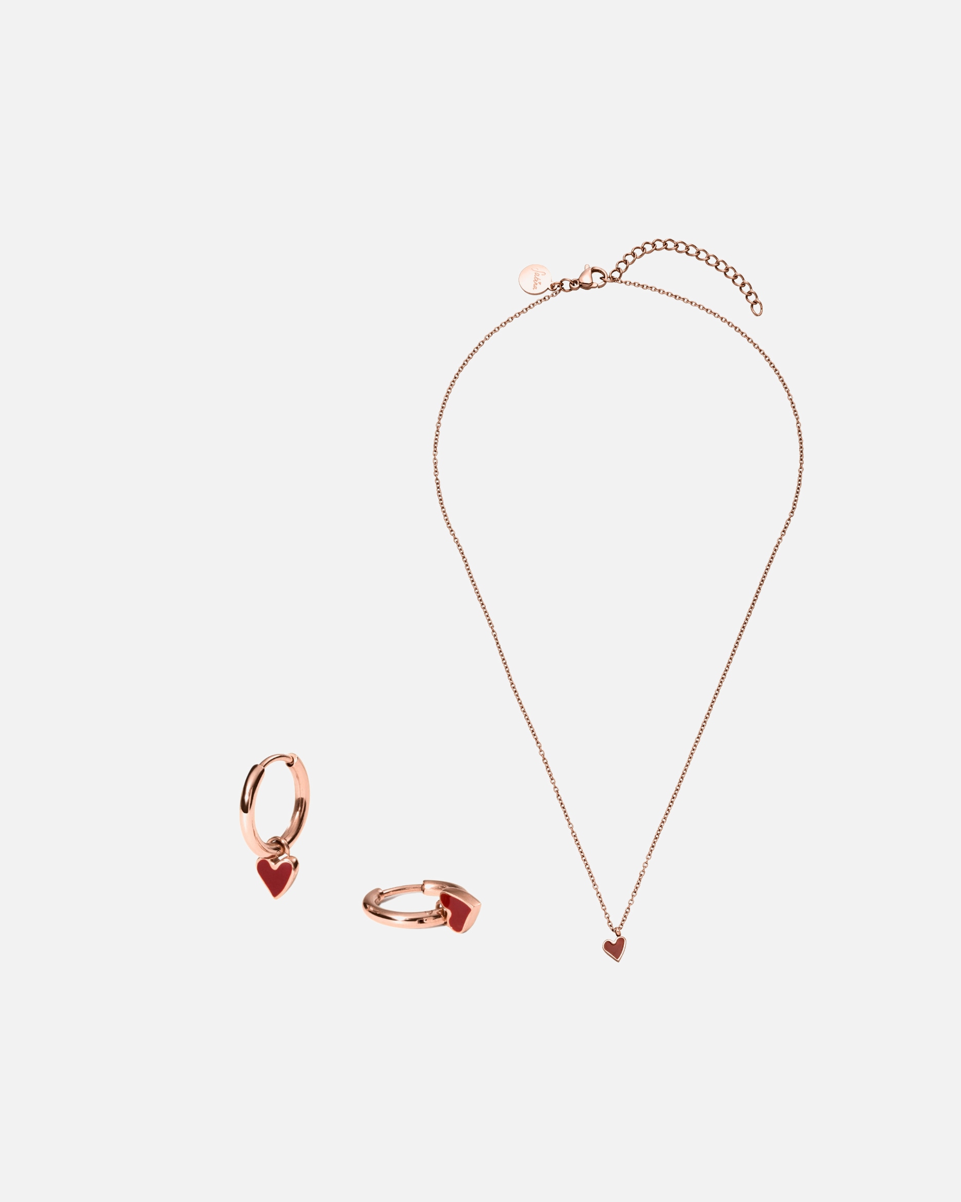 Schmuckset für Unisex Purelei Memory Schmuckset 100% Edelstahl Rosegold