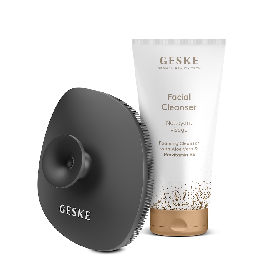 GESKE SmartAppGuided Facial Brush 4 in 1 inkl. Cleanser Gray