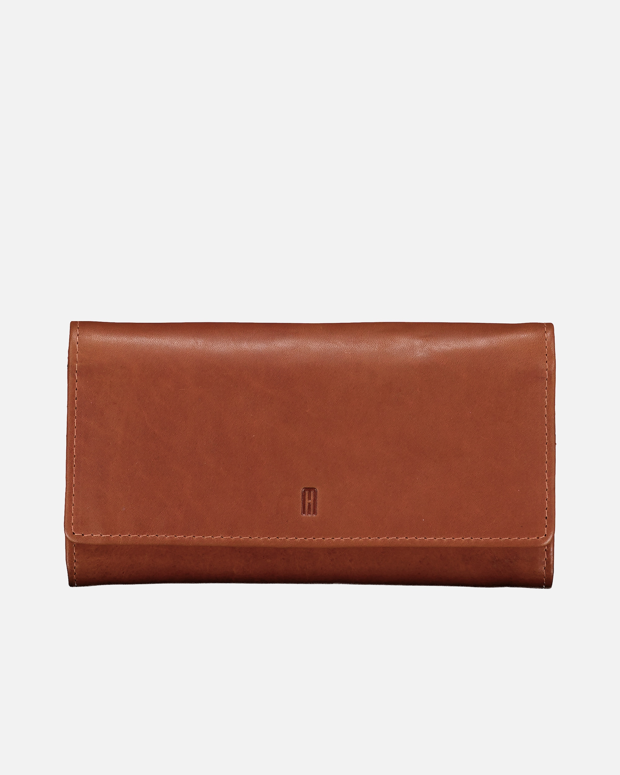 Portemonnaie für Weiblich Hausfelder Manufaktur Geldbörse Oil pull up mit RFID-Schutz Cognac