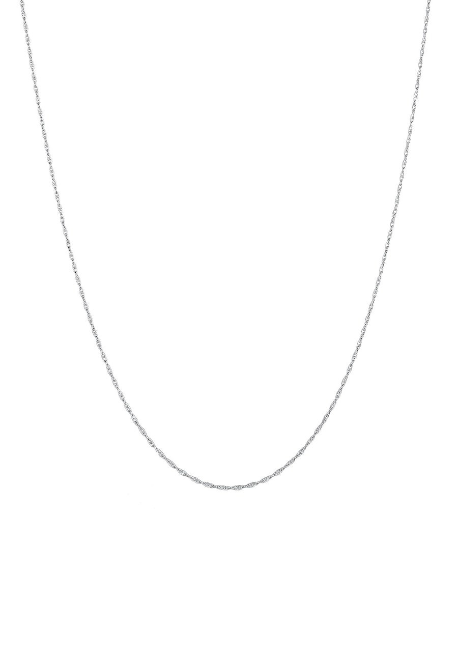 KUZZOI Basic Gliederkette Gedreht 925 Silber 45 Herren