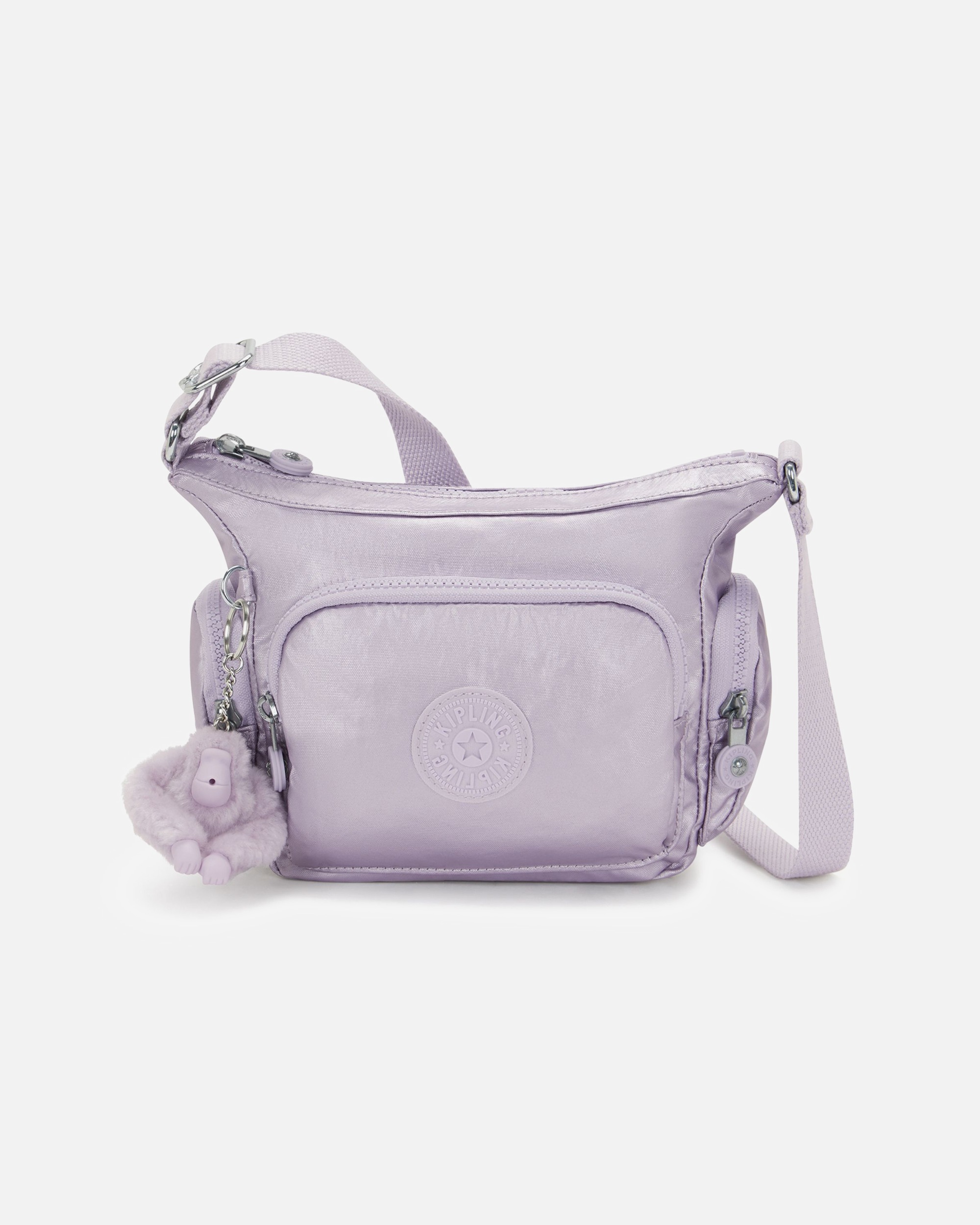 Clutch für Weiblich Kipling Basic Plus Umhängetasche lilac moon met