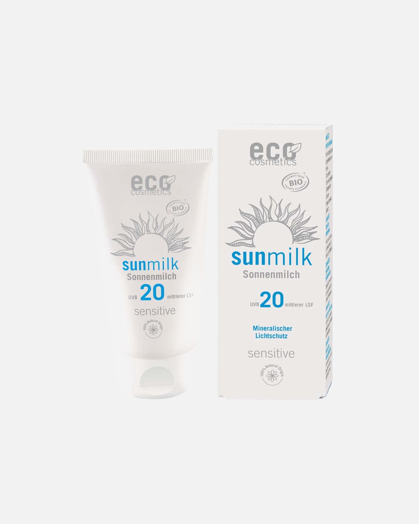 Sonnencreme für Unisex Eco Cosmetics Sonnenmilch - LSF20 Sensitive 75 ml