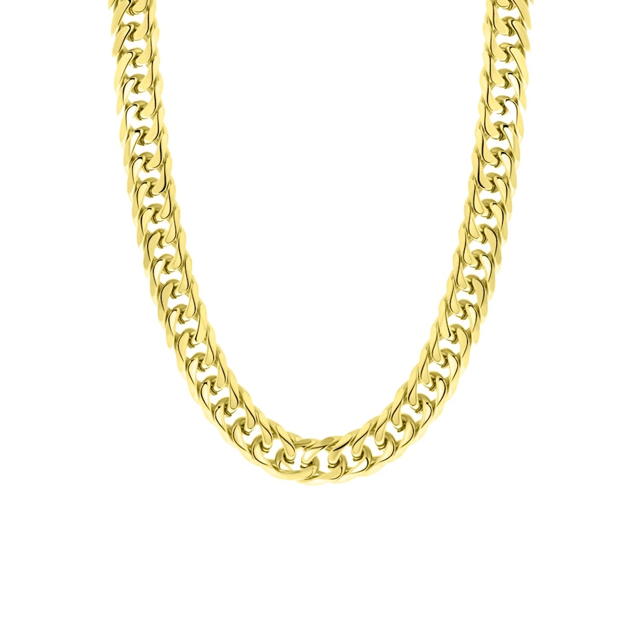 Lucardi Halskette Stahl - goldfarbig 60.0mm Damen