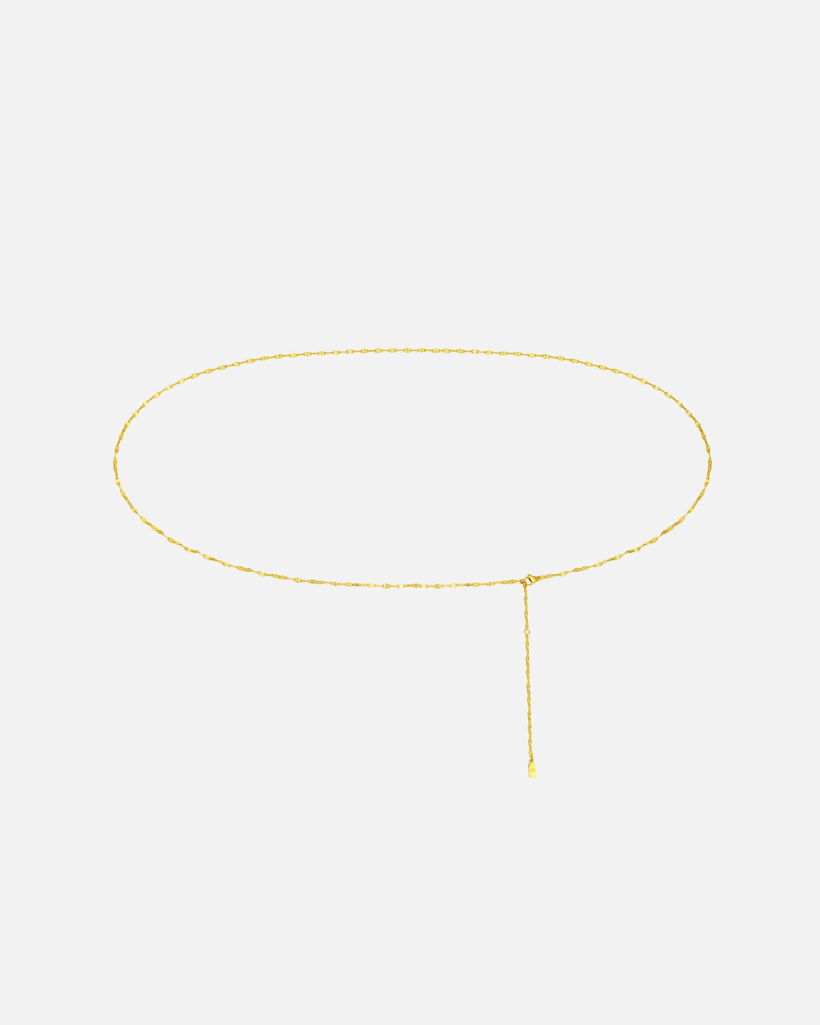 Kette für Weiblich Hey Happiness Default Brand Line Rolo-Bauchkette, Edelstahl Taillenkette für Sommer Gold