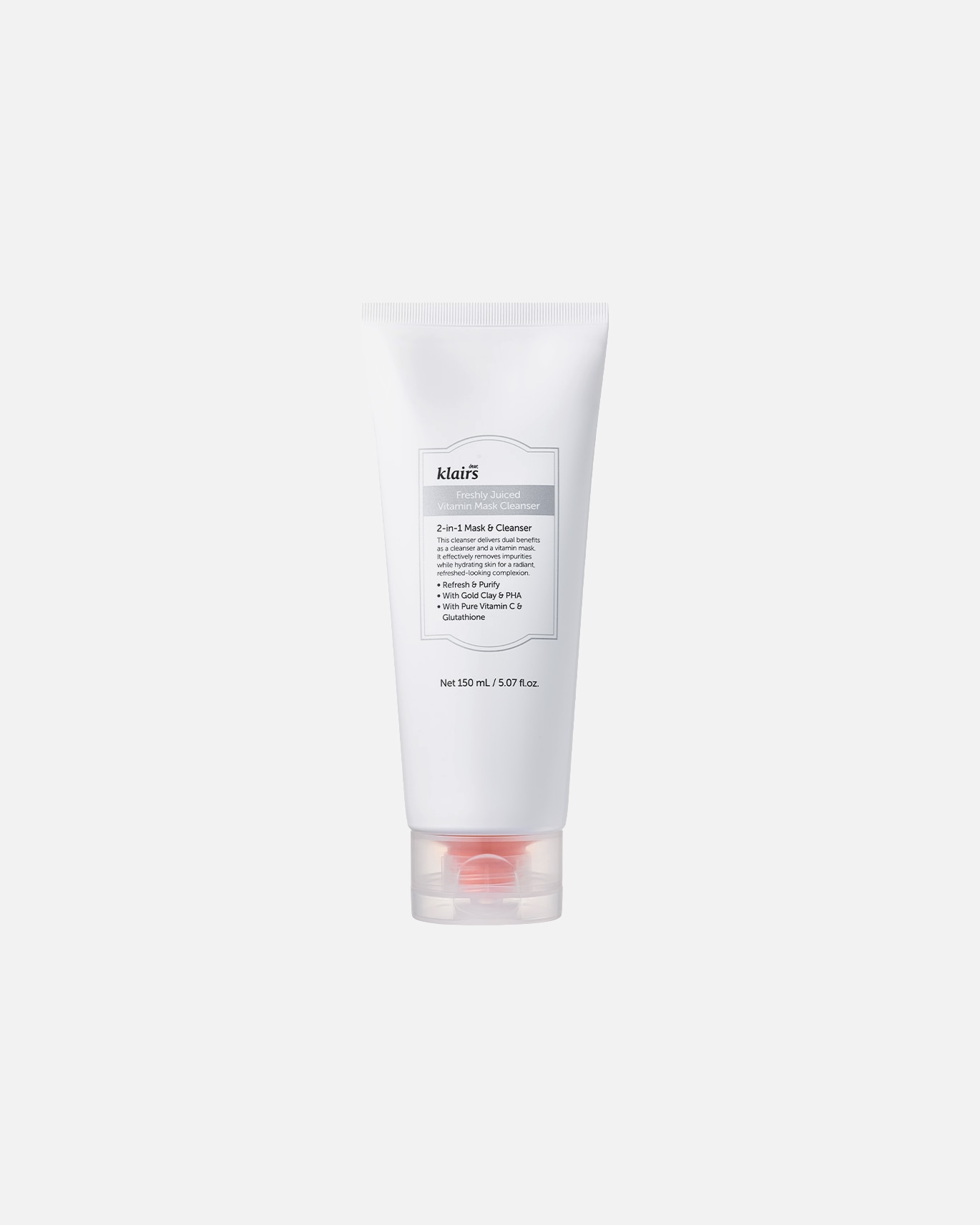 Gesichtsreinigungsschaum für Unisex Dear Klairs Freshly Juiced Vitamin Mask Cleanser 150 ml