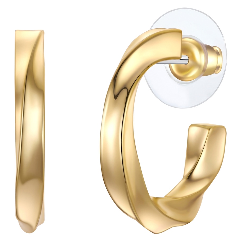 Yokoamii Creolen aus Metall-Legierung in Gelbgold 28,3 mm Damen