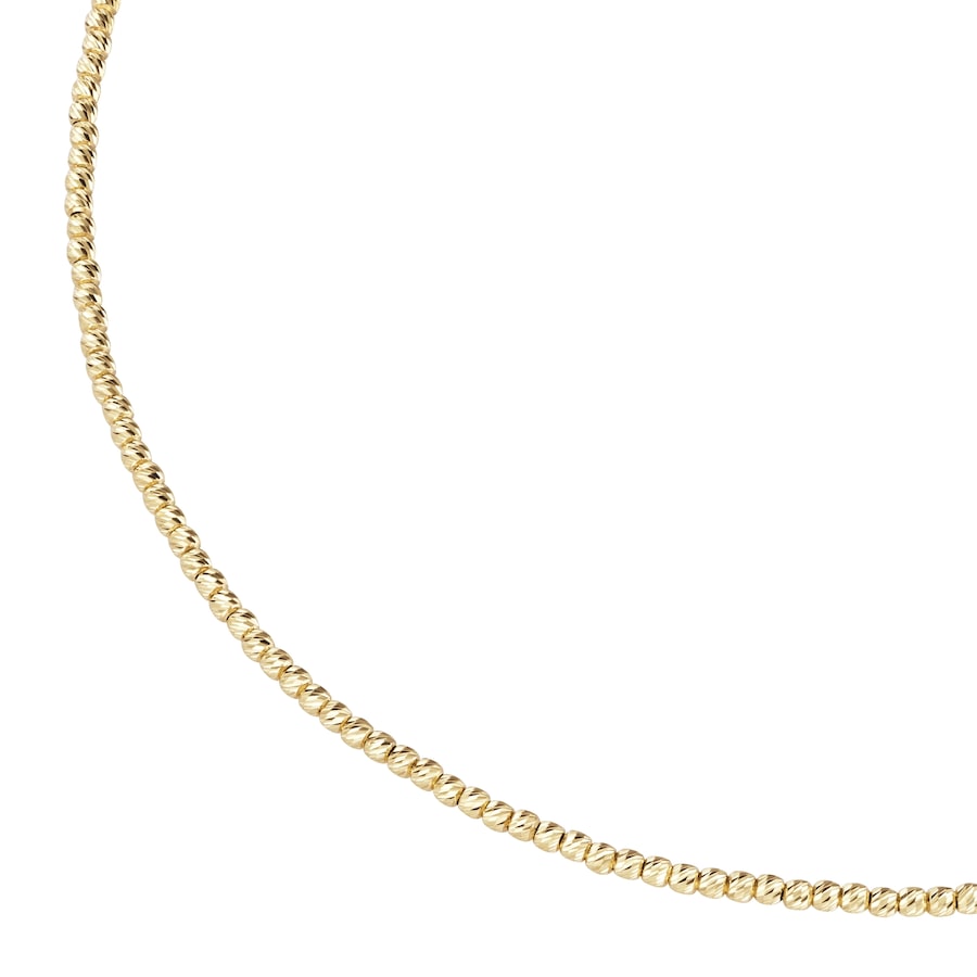 Smart Jewel Collier mit facettierten Kugeln, Silber 925 Gold Damen