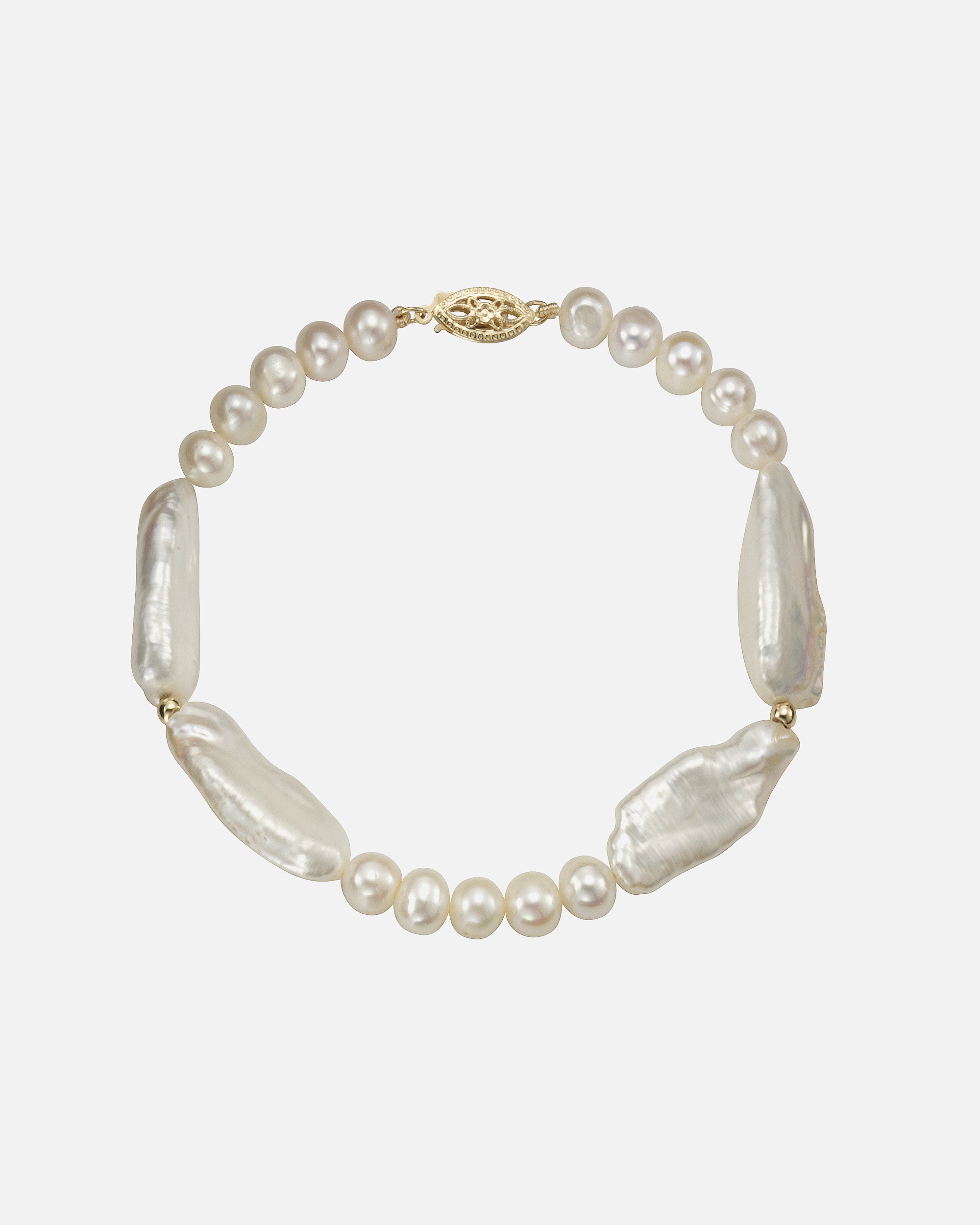 Armband für Weiblich Fascination by Ellen K. Armband 585/- Gold Süßwasserzuchtperle weiß 21cm