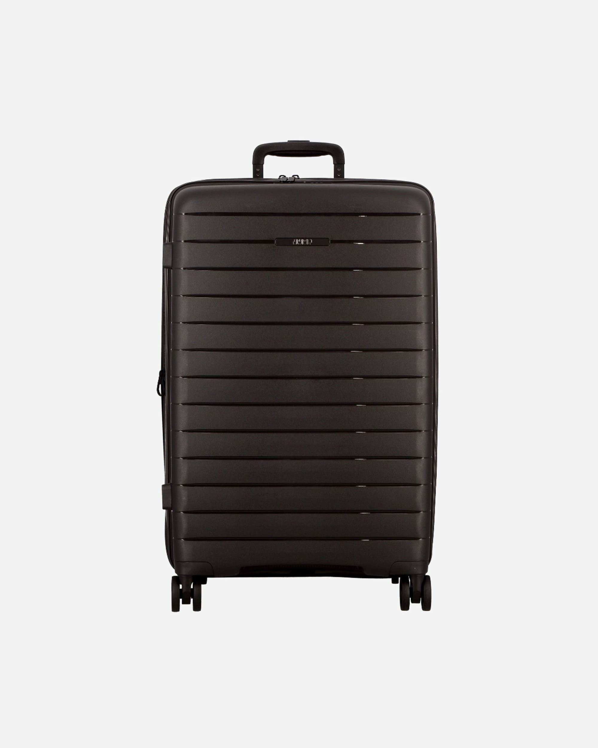 Koffer für Männlich Jump Striper 4 Rollen Trolley 68 cm mit Dehnfalte after dark