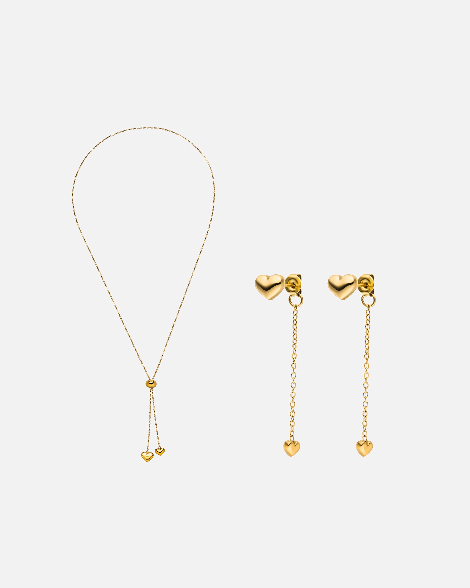 Schmuckset für Unisex Purelei Radiant Love Schmuckset 100% Edelstahl Gold