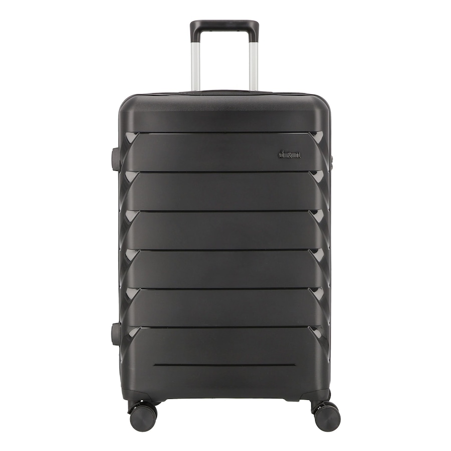 d & n Travel Line 4100 4 Rollen Trolley L 74 cm black Schwarz Herren