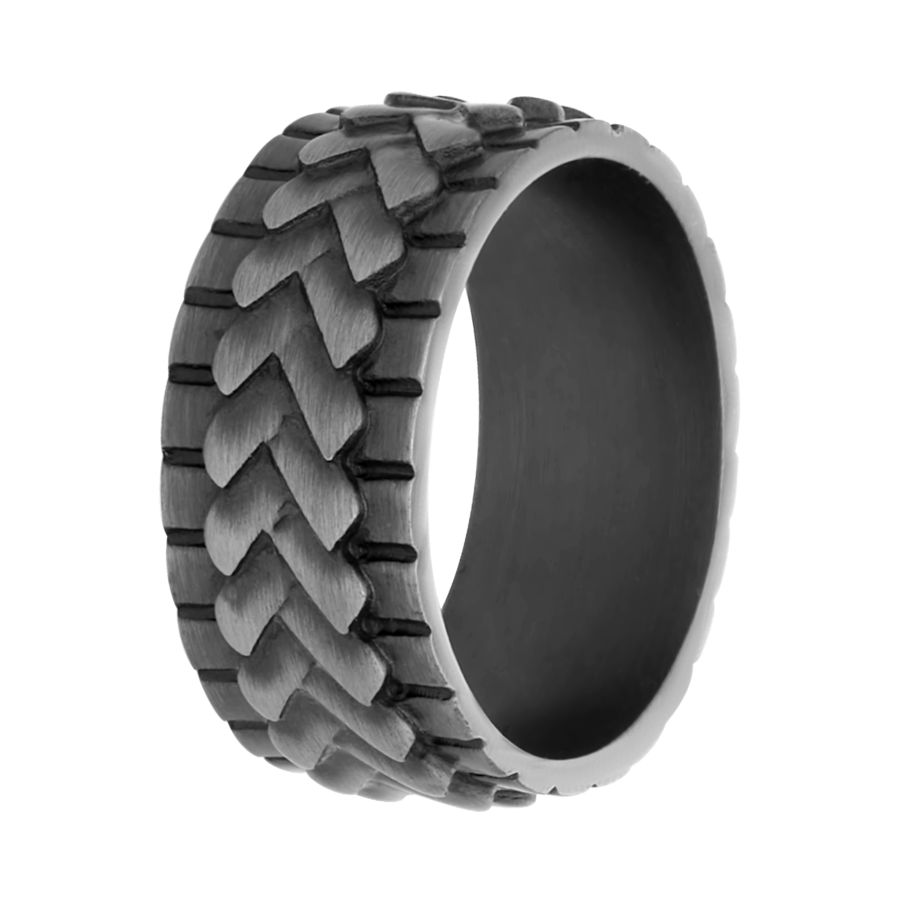 Lucardi Ringe Stahl - silbern 57mm Herren