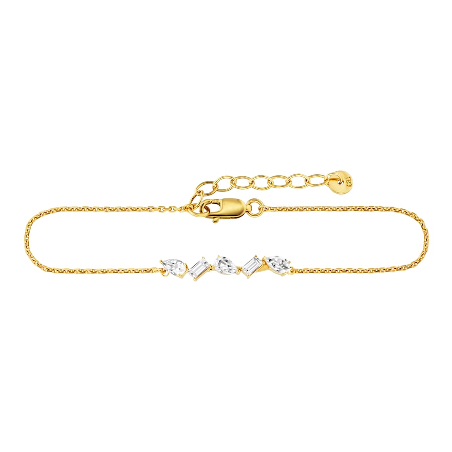 caï Armband 925/- Sterling Silber Weißtopas 0,983ct 17+3cm Damen