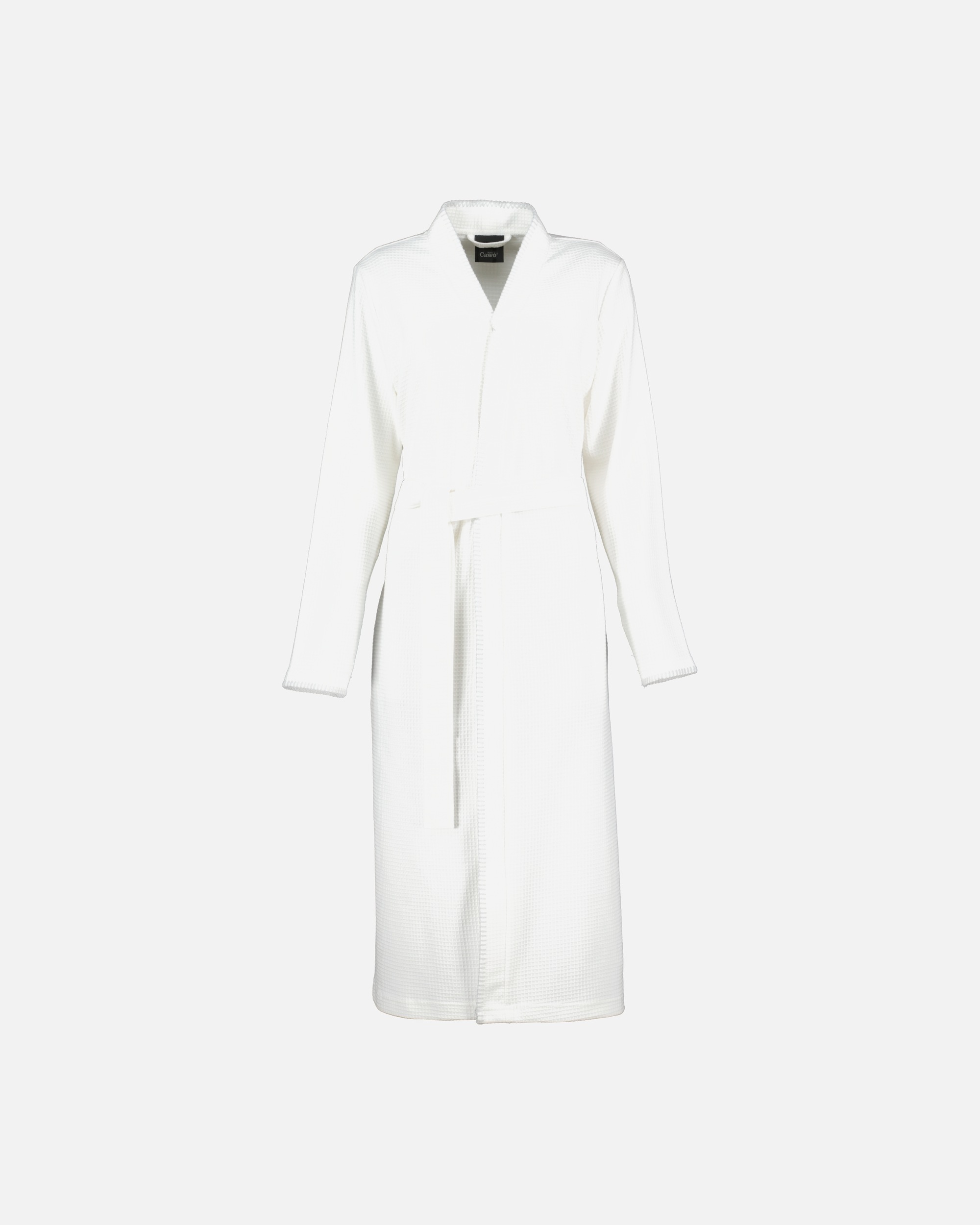 Bademantel für Weiblich Cawö Cawö Bademäntel Damen Kimono Pique 812 weiß - 67 S