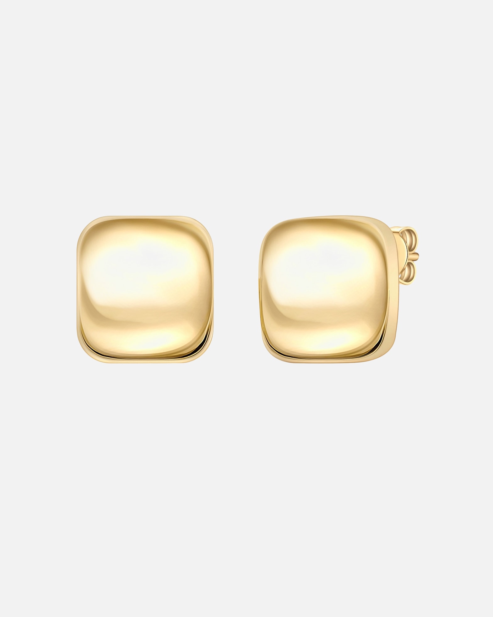 Ohrringe für Weiblich Yokoamii Ohrstecker aus Messing in gelbgold 20,7 mm