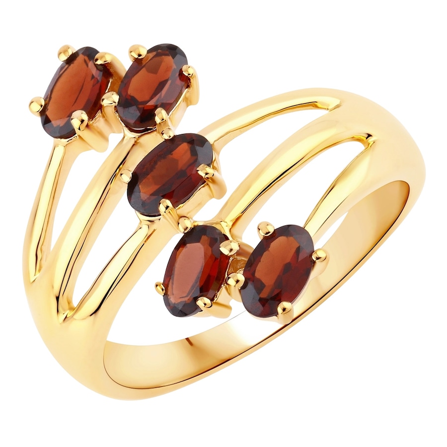 Rafaela Donata Ring Sterling Silber Granat in Gelbgold 56 Damen