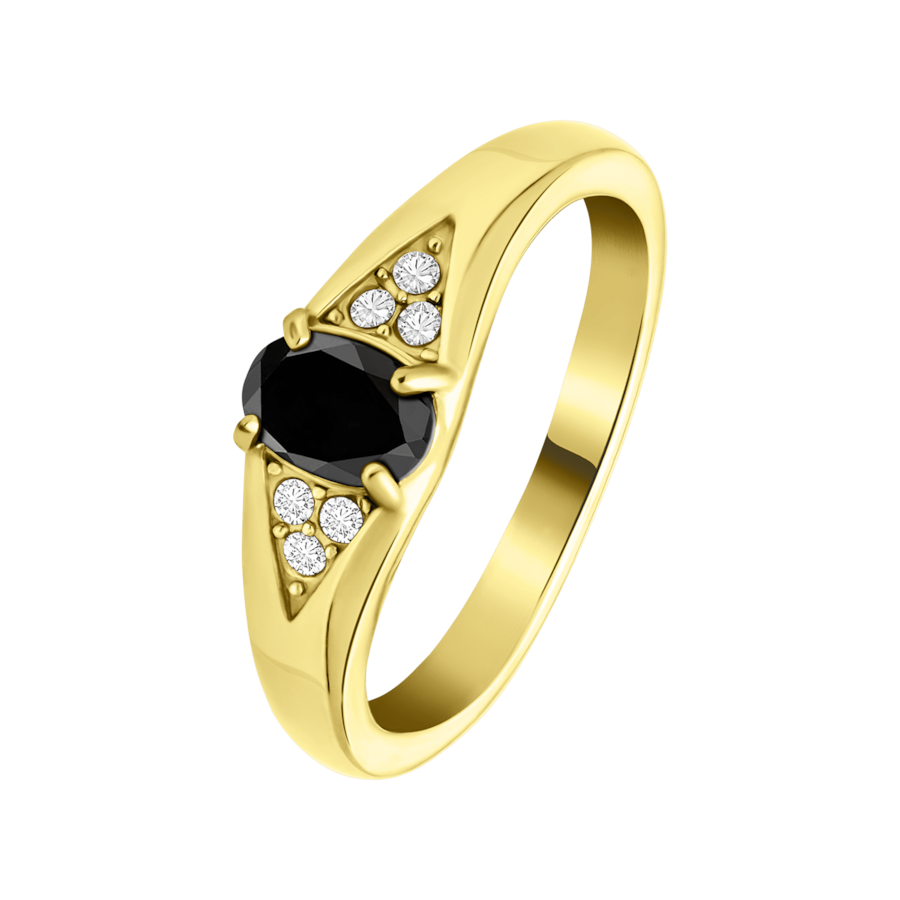 Lucardi Ringe Stahl - goldfarbig 50mm Herren