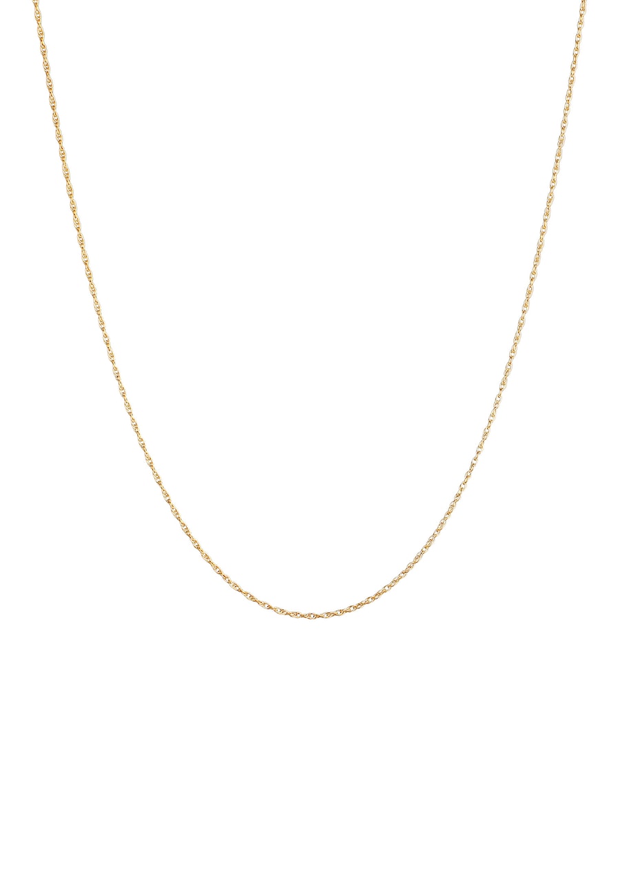 Elli Basic Gedrehte Gliederkette Fein Modern 925 Silber goldfarben Damen