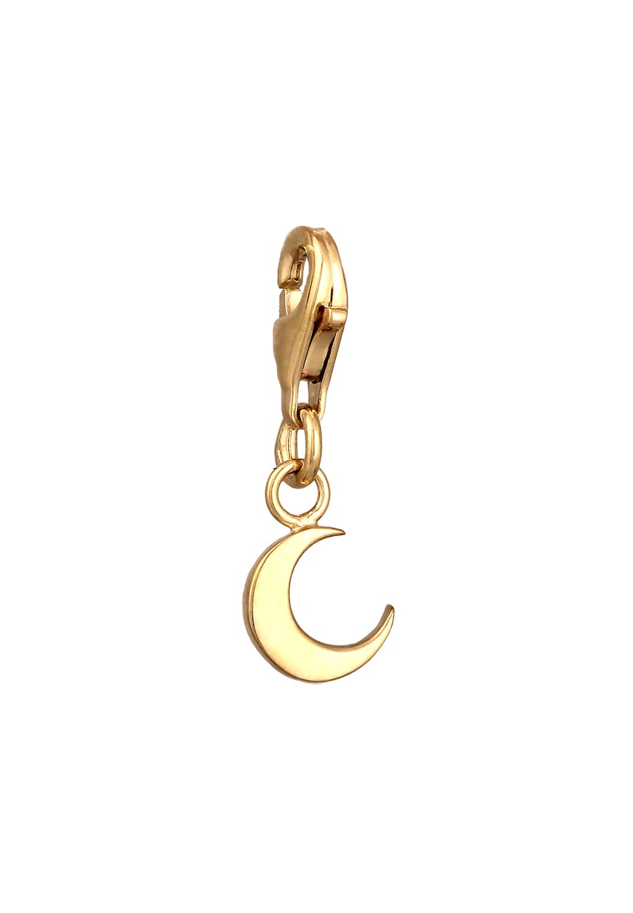 Elli Charm Halbmond 925 Sterling Silber goldfarben Damen
