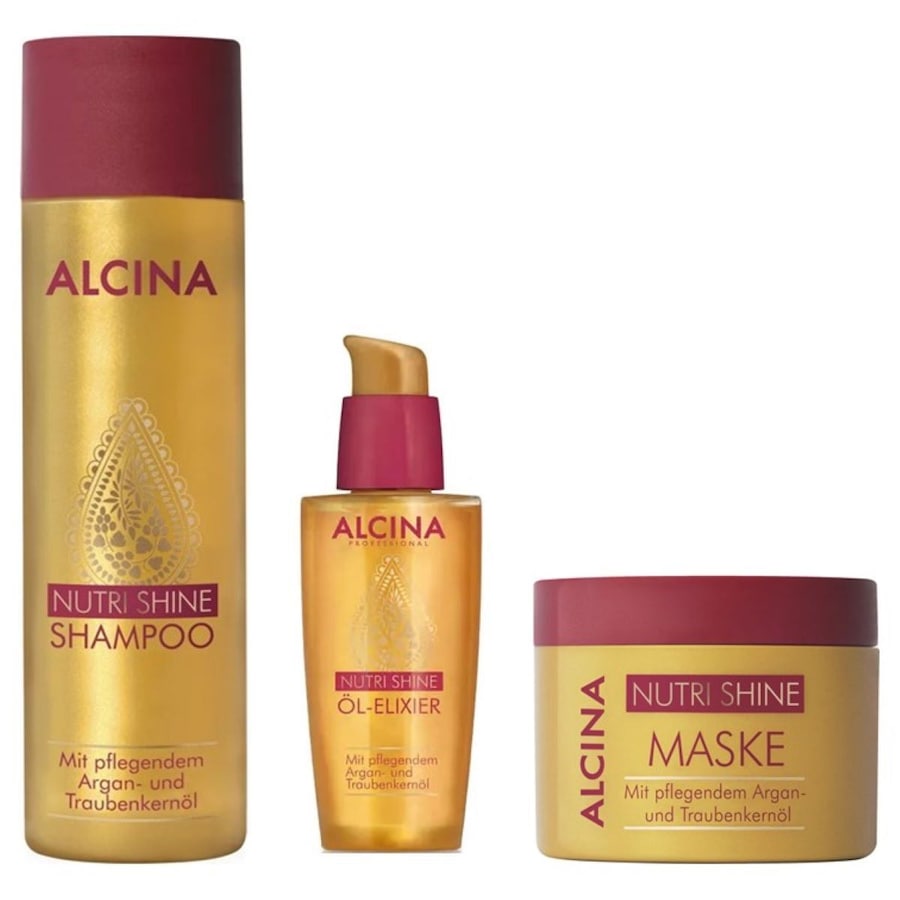 Alcina Nutri Shine 3er Set (Shampoo / Öl Maske) Damen