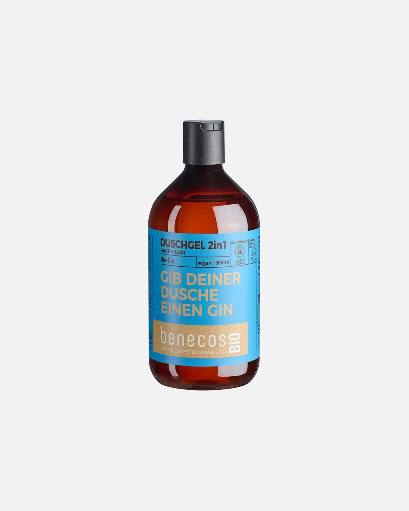 Duschgel für Unisex benecos Gin - Duschgel 2in1 Haut+Haar 500 ml