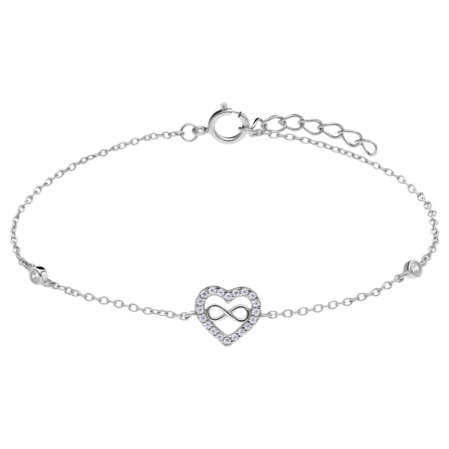 Lucardi Armband 925 Silber - 18.0 Damen