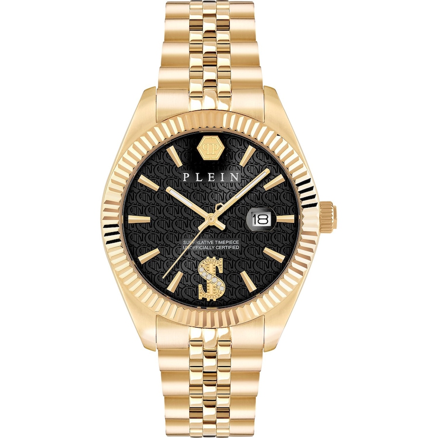 PHILIPP PLEIN Herrenuhr Edelstahl gold Herren