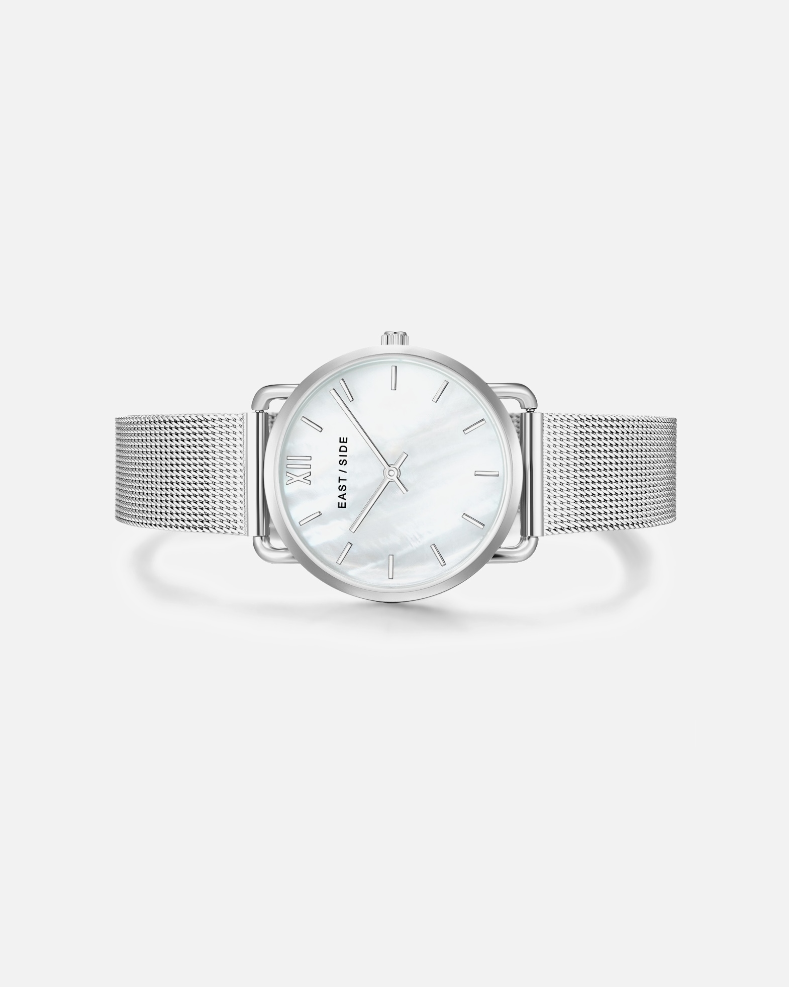 Uhr für Weiblich Eastside Quarzuhr Pearl Moon in Silber Edelstahl in Silber 33,0 mm