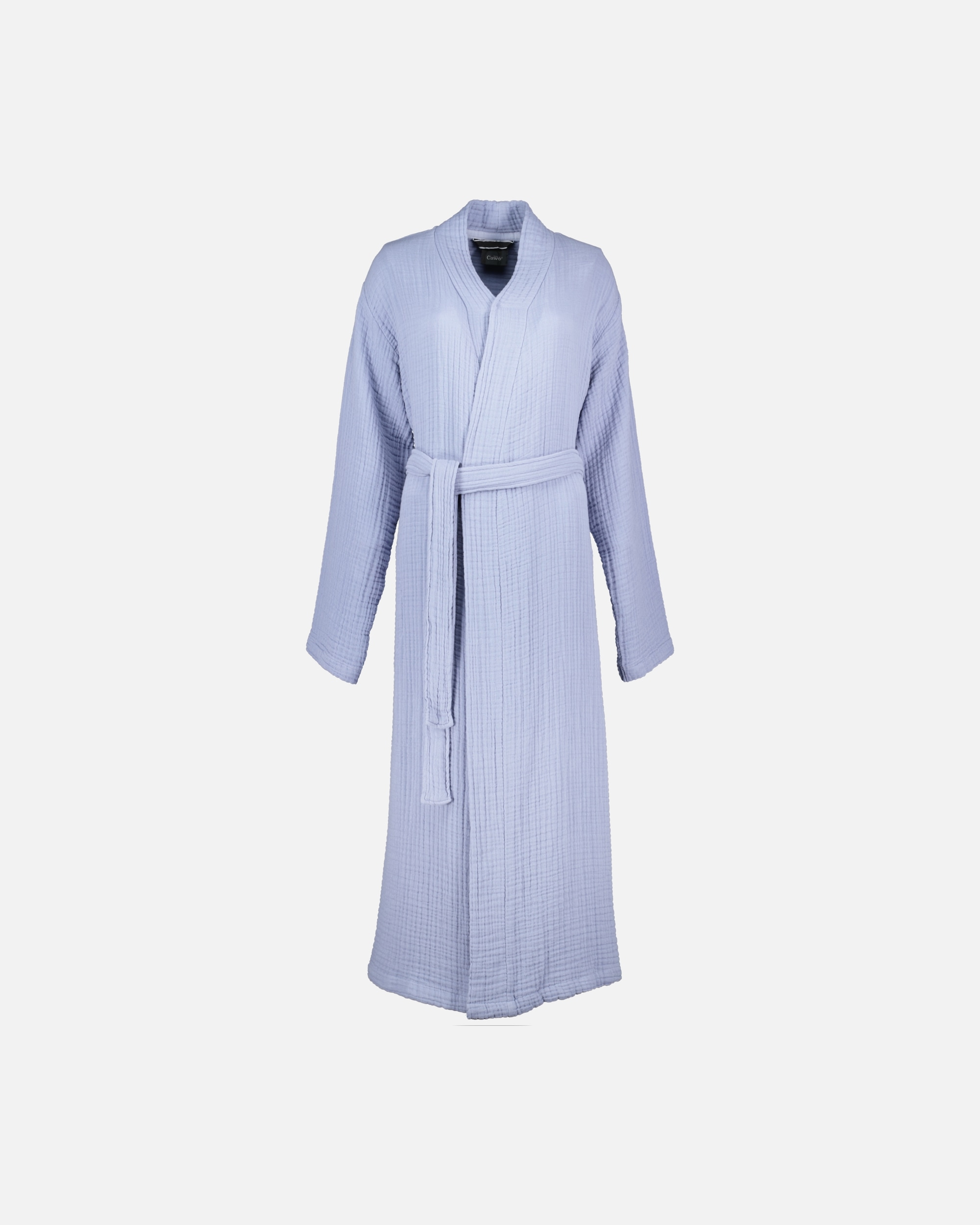 Bademantel für Unisex Cawö Cawö Bademäntel Damen Kimono Musselin 838 pastellblau - 10 L/XL