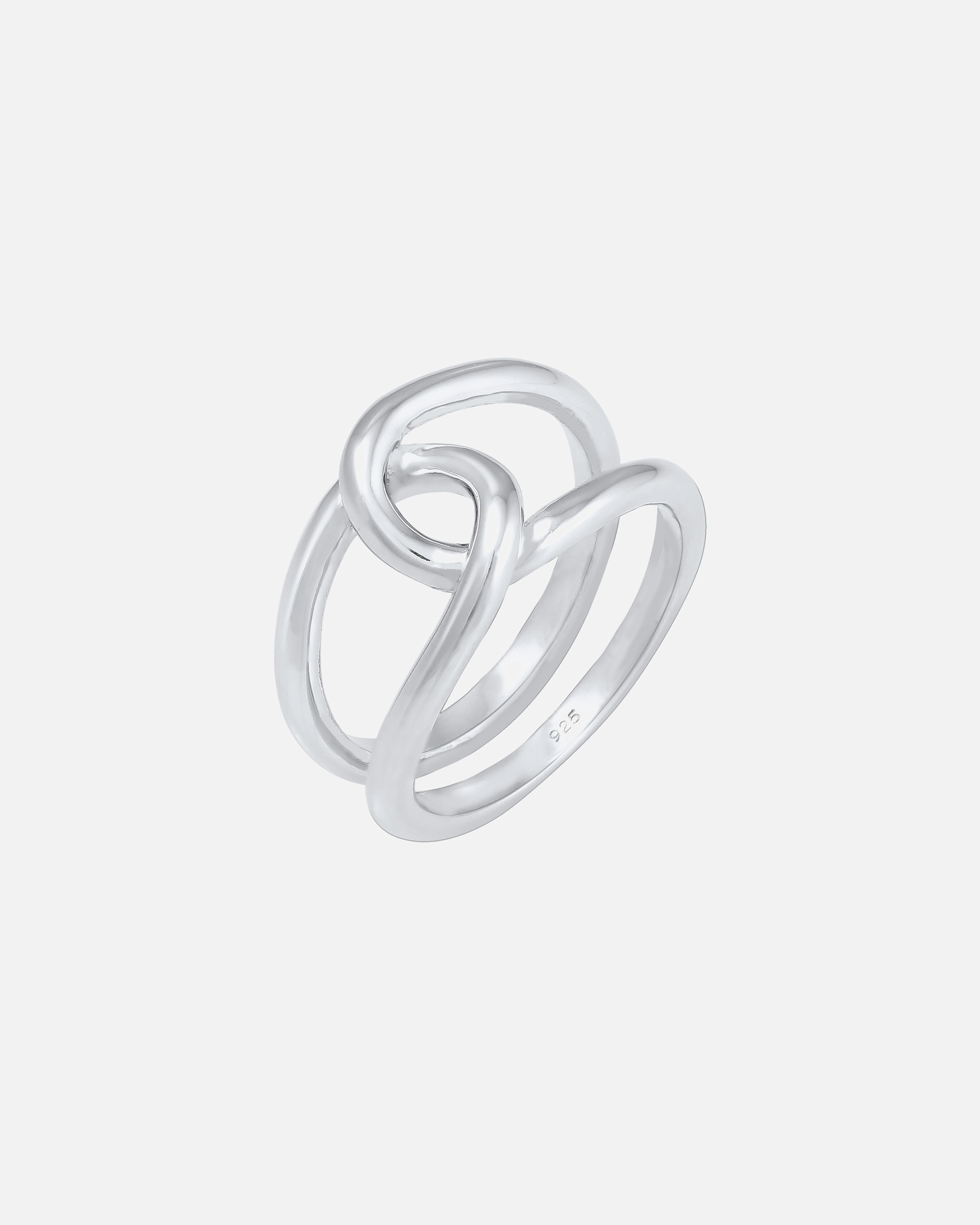 Ring für Weiblich Elli Basic Knoten Blogger Trend Angesagt 925 Silber 56