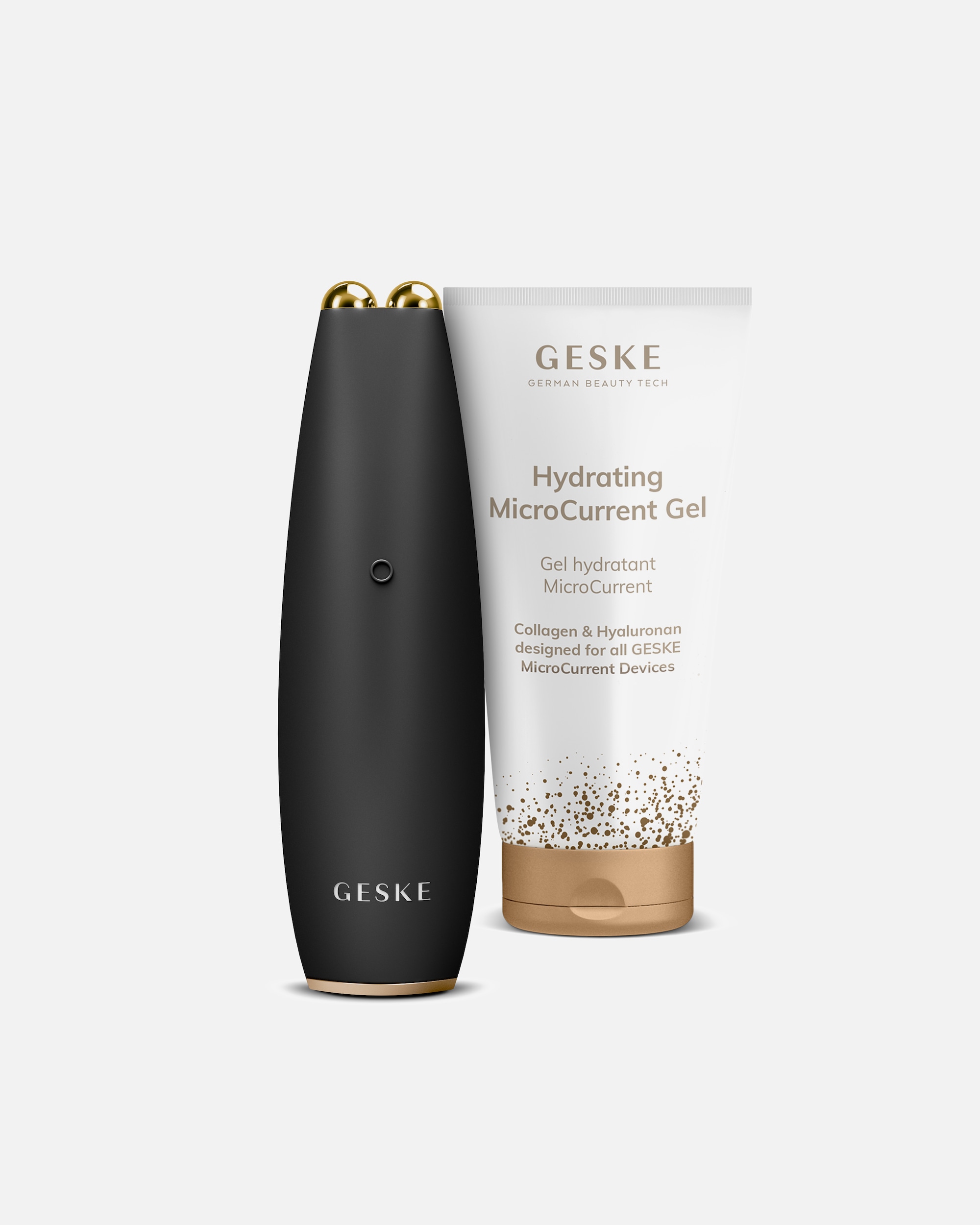 Multifunktionsgerät für Unisex GESKE MicroCurrent Face-Lift Pen 6 in 1 inkl. Hydrating MicroCurrent Gel Gray