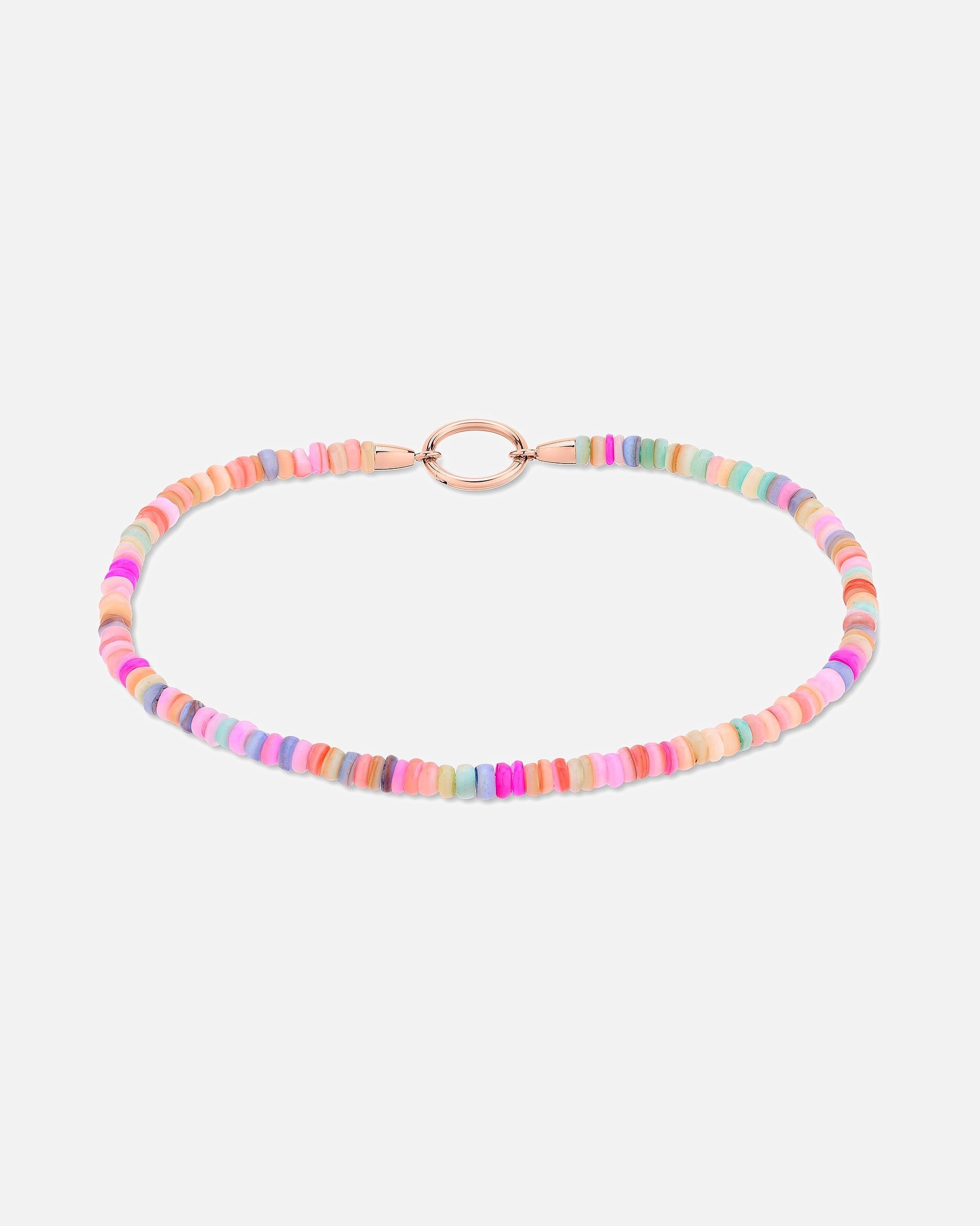 Kette für Weiblich Tamaris Fußkette Edelstahl mehrfarbig, pink