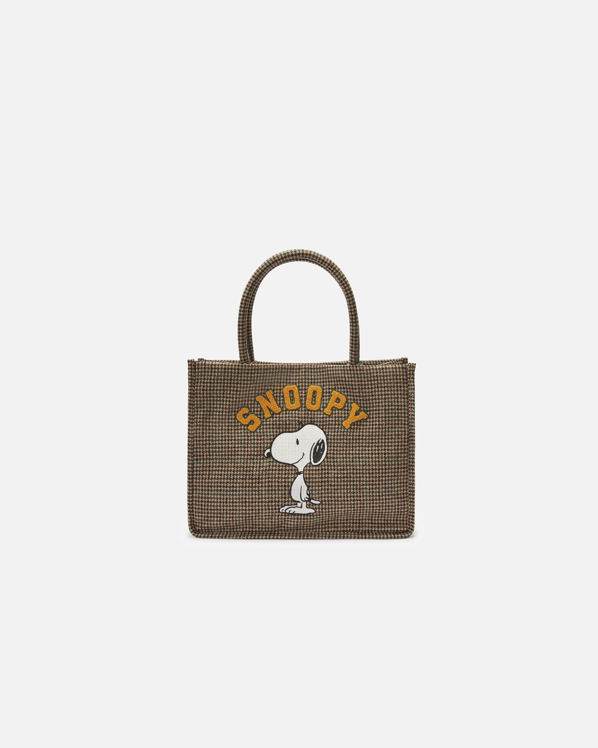 Shopper für Weiblich Codello Peanuts™ Shopper mit Karomuster und Snoopy-Motiv Onesize