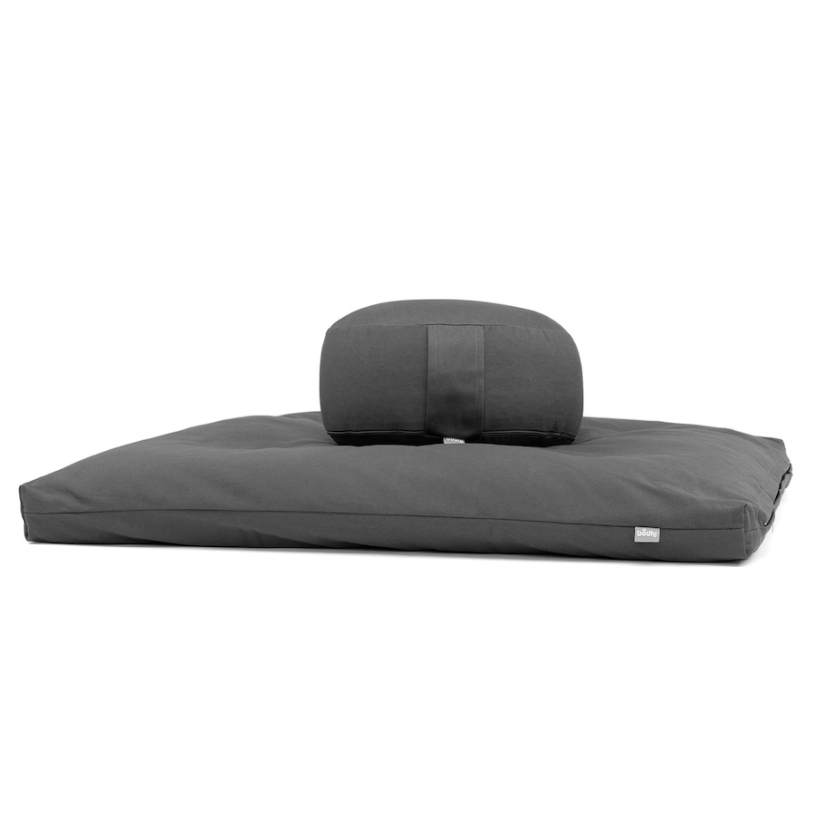 bodhi Medi-Set ECO: Meditationskissen RONDO ECO + Zabuton anthrazit