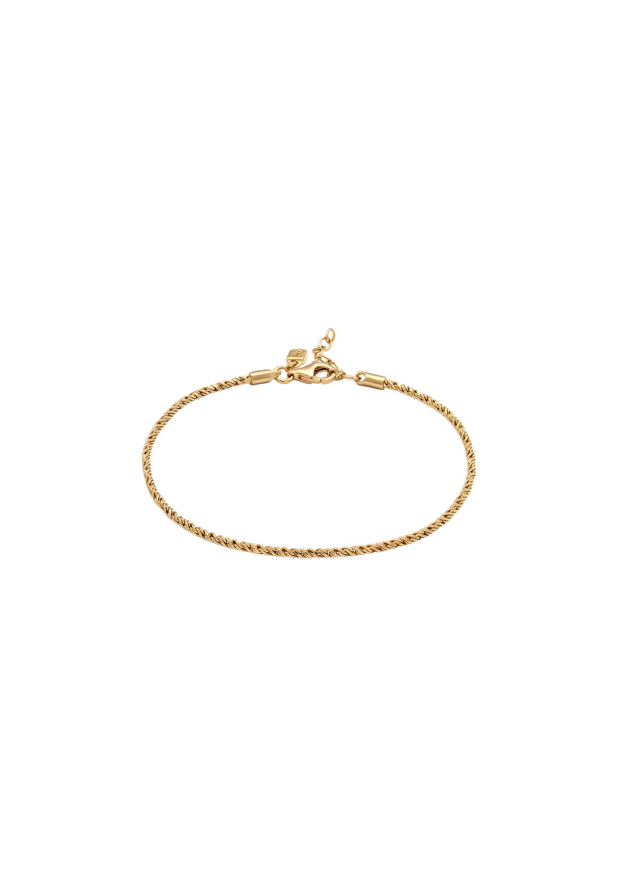 Stilnest Spiral Chain 925 Sterling Silber goldfarben Damen