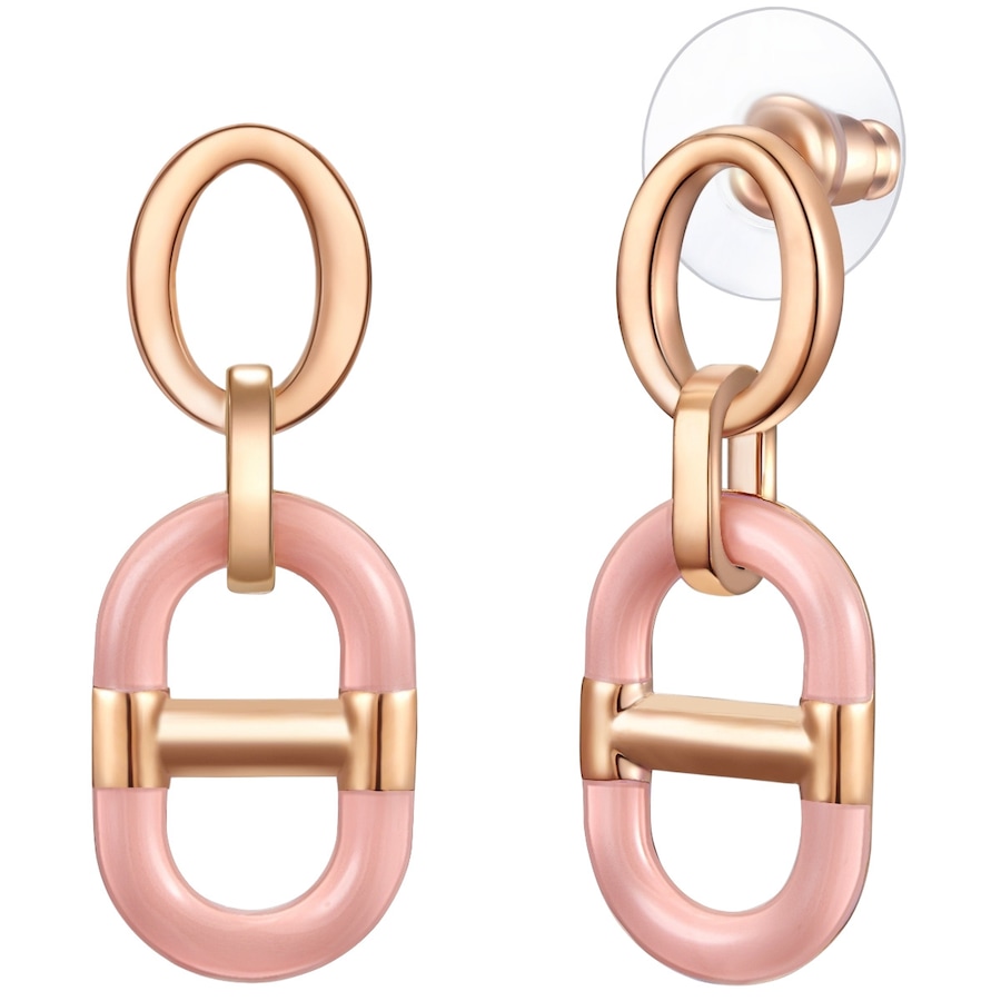 Lulu & Jane Ohrhänger aus Metall in Roségold 34,6 mm Damen