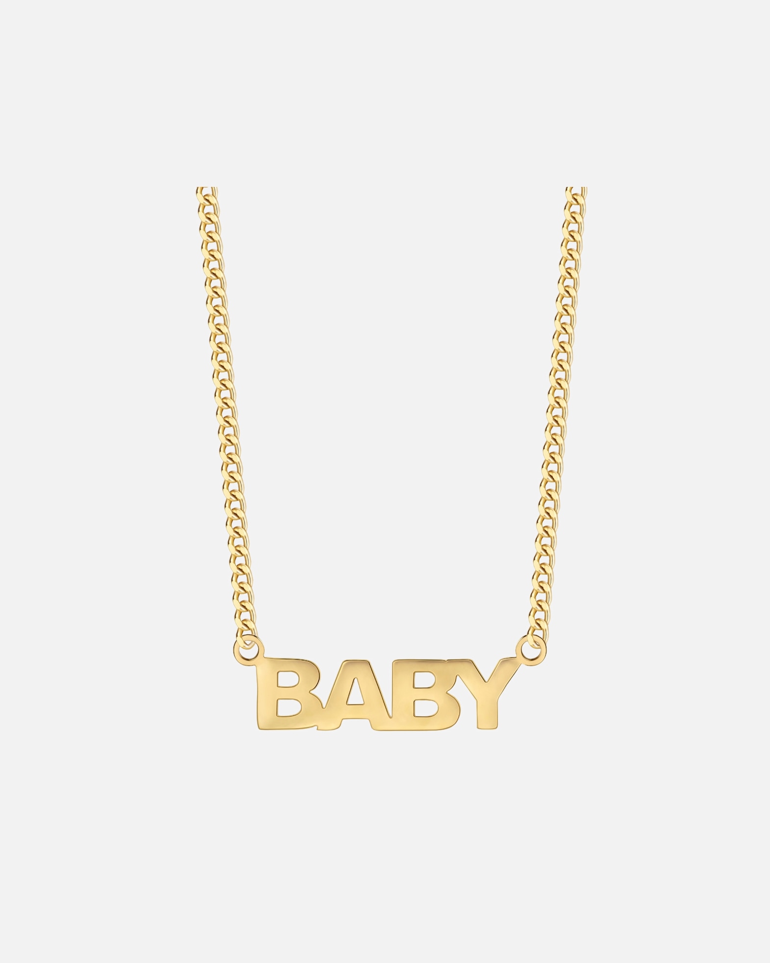 Halskette für Weiblich Eastside Halskette BABY aus Edelstahl in Gelbgold 40,0 cm Basiskette + 5,0 cm Verlängerung