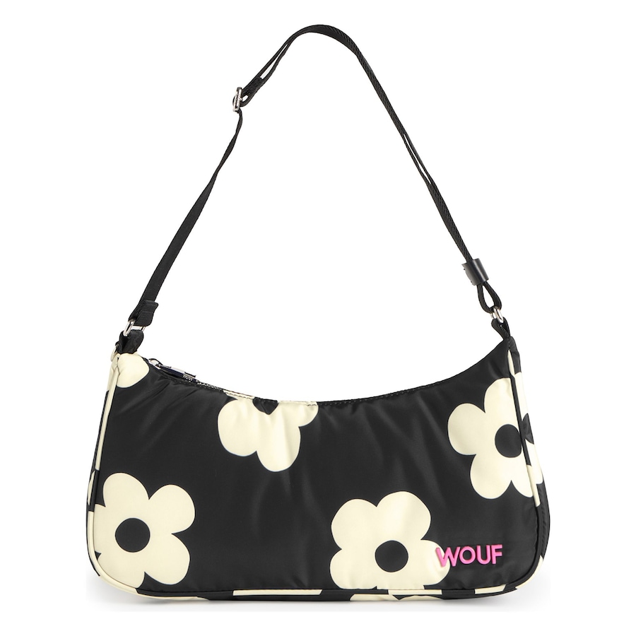 Wouf Studio Schultertasche night daisy Schwarz Damen
