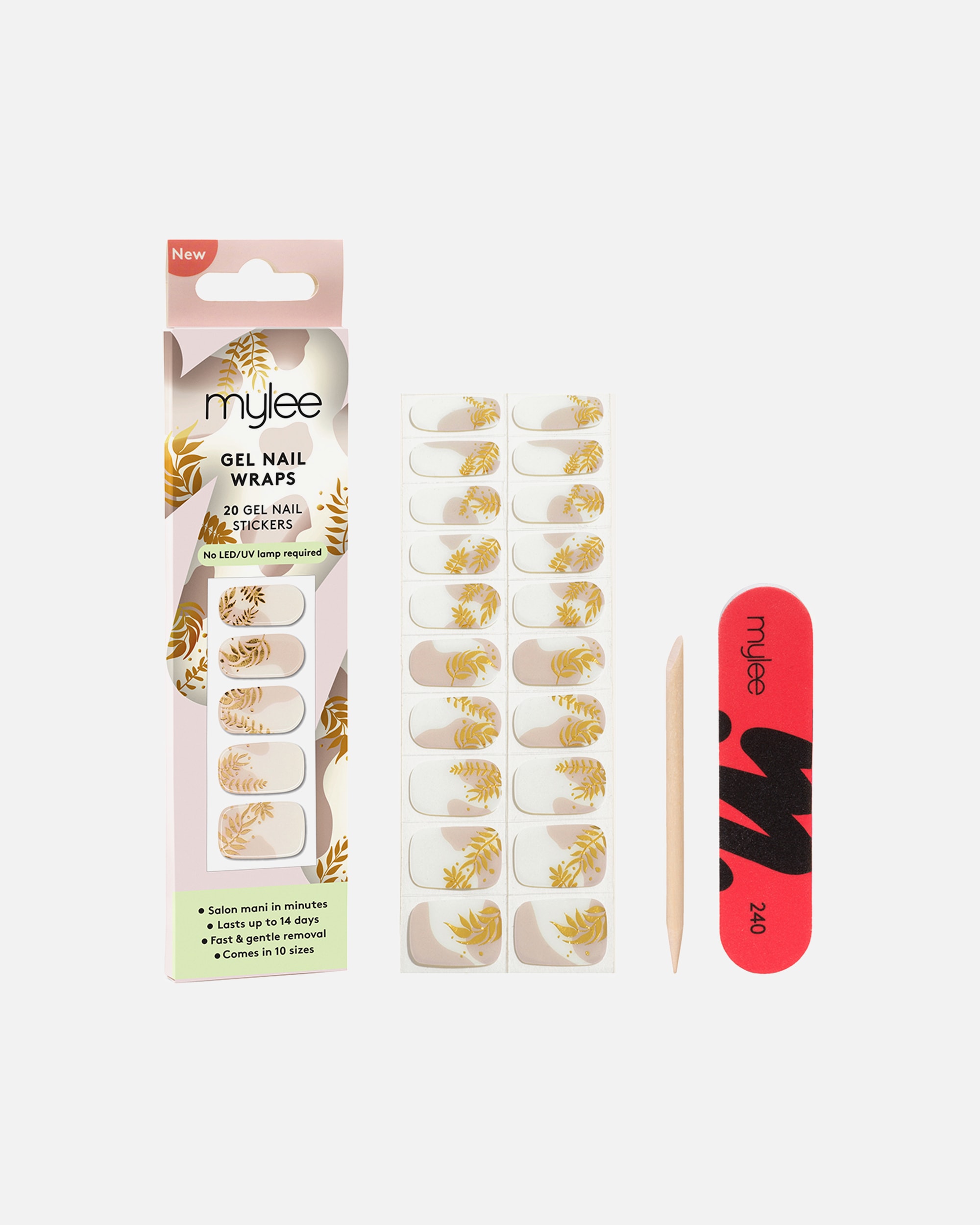 Nagelsticker für Weiblich Mylee Gel-Nagelfolien Nature Time