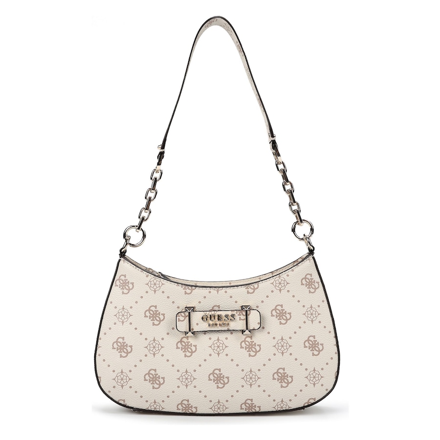 Guess Carrie Schultertasche vanilla logo Weiss Damen