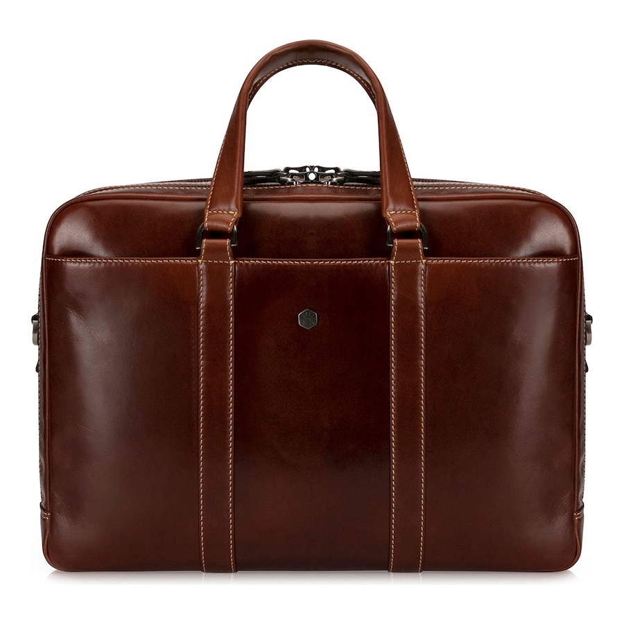 Jekyll & Hide Montana Aktentasche RFID Schutz Leder 41 cm Laptopfach mocha Braun Herren