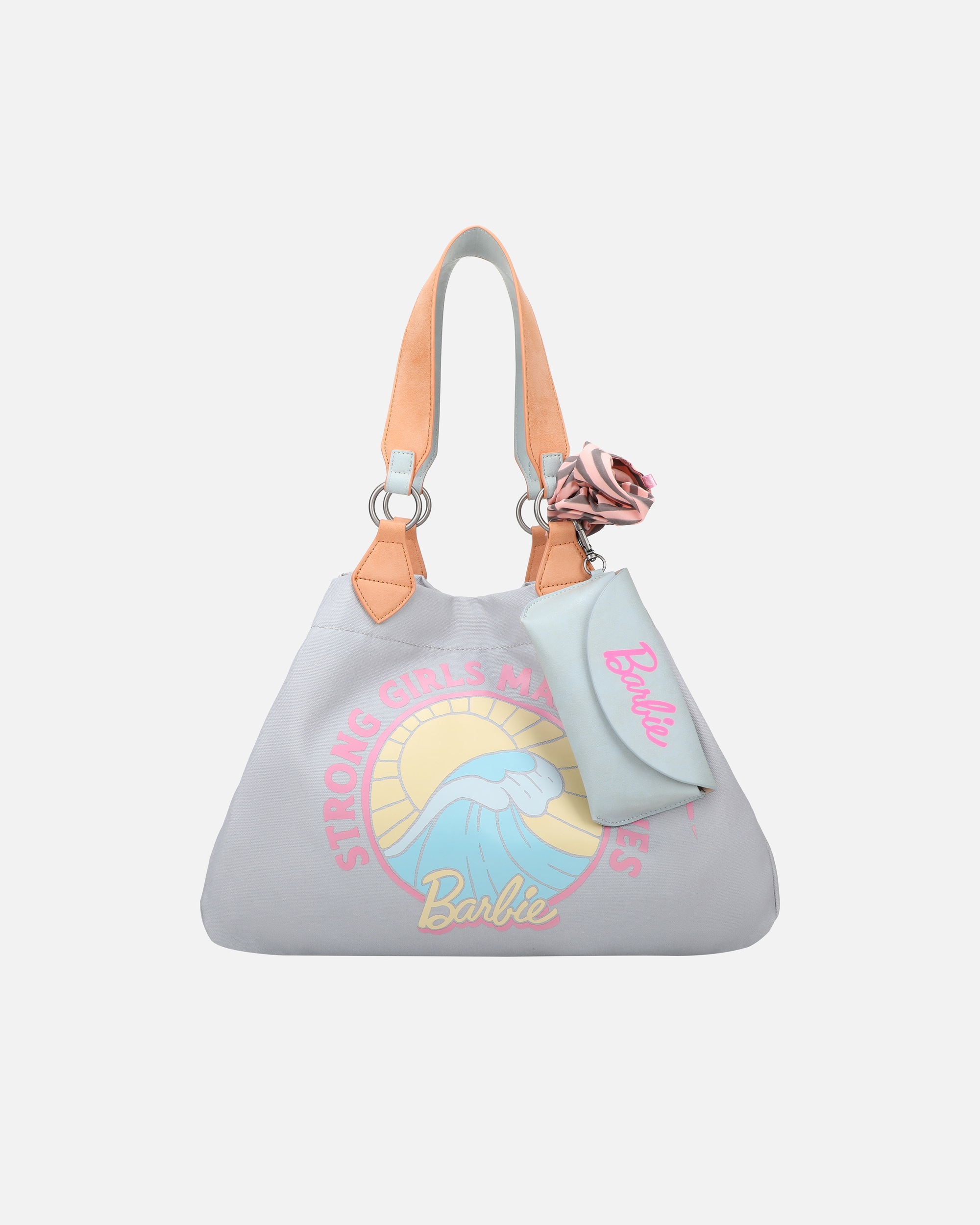 Tasche für Weiblich Fritzi aus Preußen Shopper Izzy Medium Big Wave Limited Barbie mit abnehmbarem Brillenetui blau