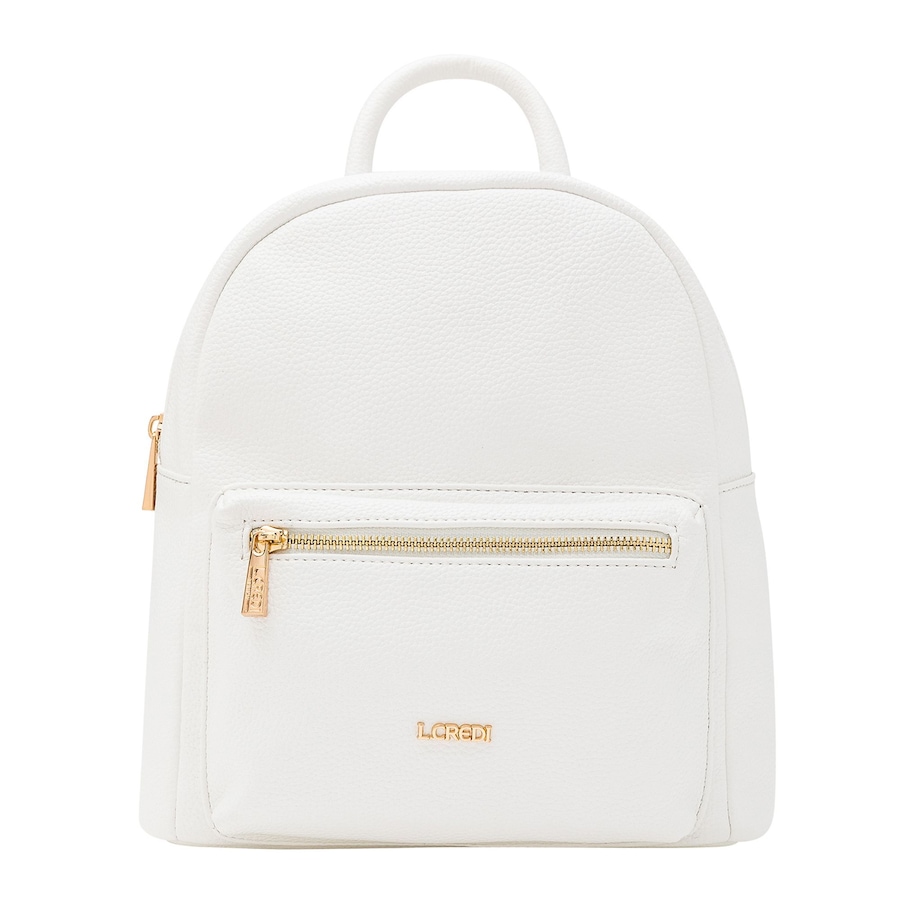L.CREDI Budapest City Rucksack 28 cm weiß Weiss Damen