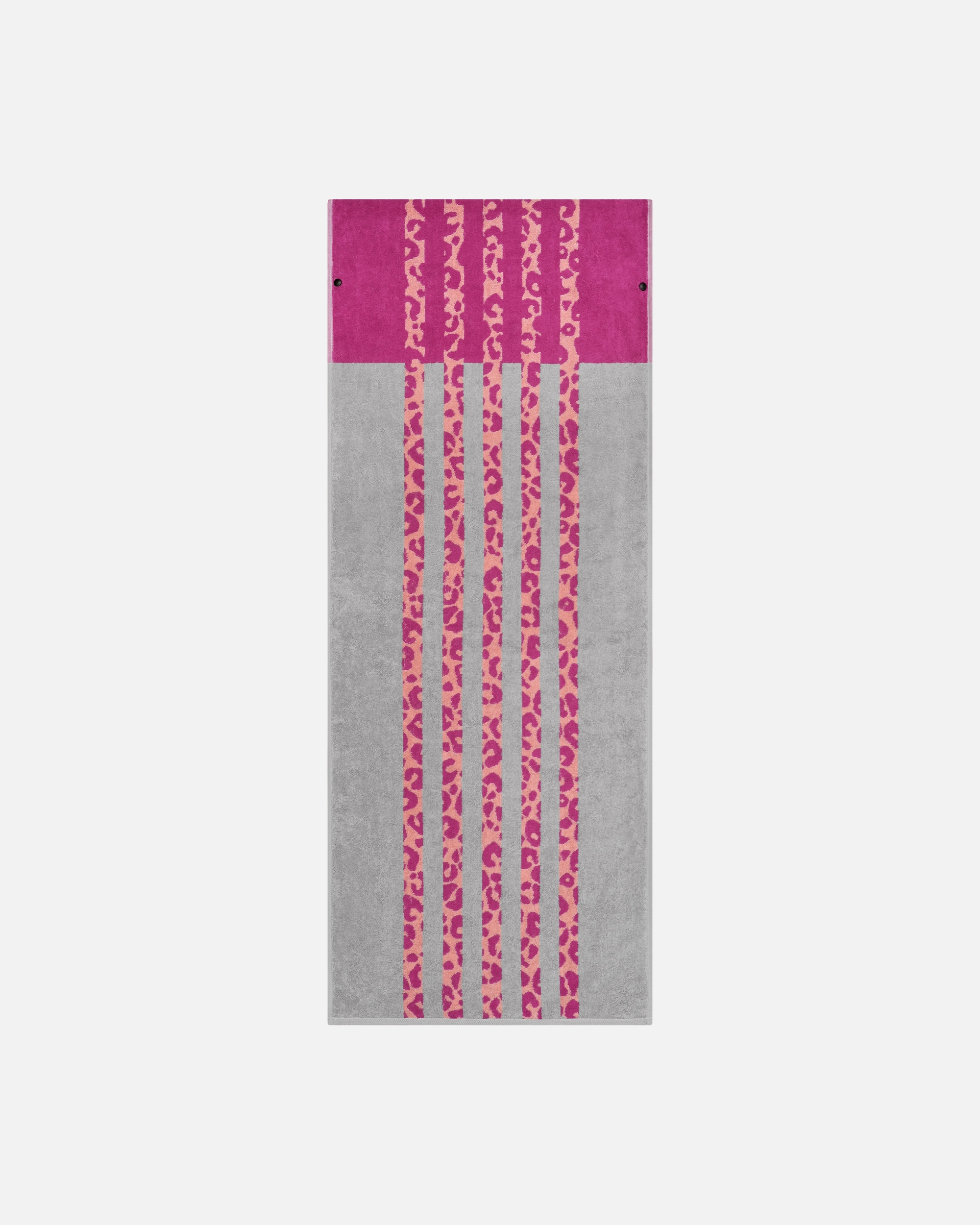 Handtuch für Unisex Cawö Cawö Fitness-Handtücher LEO STRIPE 6291 vibrant pink - 27 50x130 cm